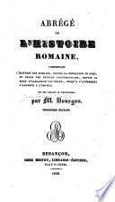 Abrég ́de l'histoire romaine