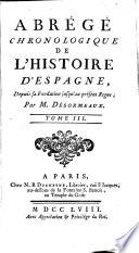 Abrégé chronologique de l'histoire d'Espagne