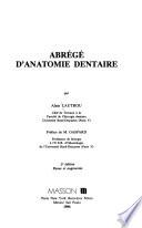 Abrégé d'anatomie dentaire