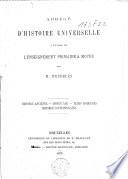 Abrégé d'histoire universelle
