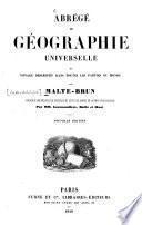 Abrégé de géographie universelle ou voyage descriptif dans toutes les parties du monde