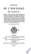 Abrege de l'histoire de France (etc.)