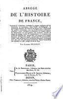 Abrégé de l'histoire de France