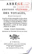 Abrégé de l'Histoire générale des Voyages continué par Comeiras