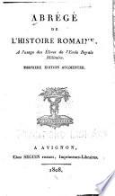 Abrégé de l'histoire romaine
