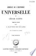 Abrégé de l'Histoire universelle