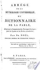 Abrégé de la mythologie universelle, ou, Dictionnarie de la fable