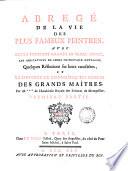 Abrégé de la vie des plus fameux peintres [by A.J. Dézallier d'Argenville]. 2pt. [With]