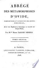 Abrégé des métamorphoses d'Ovide