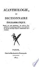 Acanthologie