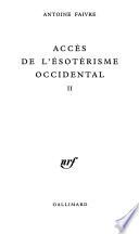 Accès de l'ésotérisme occidental