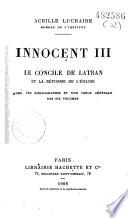 Achille Luchaire,... Innocent III.