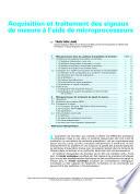 Acquisition et Traitement des Signaux de Mesure a L'aide de Microprocesseurs