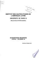 Acquisitions recentes