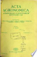 Acta Agronomica Academiae Scientiarum Hungaricae