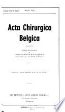Acta chirurgica belgica