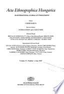 Acta Ethnographica Hungarica