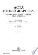 Acta Ethnographica