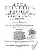 Acta Helvetica