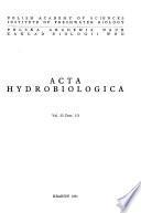 Acta Hydrobiologica
