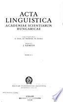 Acta Linguistica