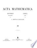 Acta mathematica