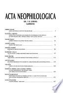 Acta Neophilologica