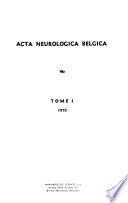 Acta neurologica Belgica