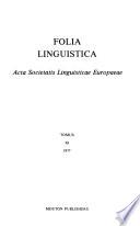 Acta Societatis Linguisticae Europaeae