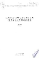 Acta zoologica Cracoviensia