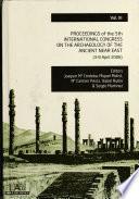 Actas Del V Congreso Internacional de Arqueología Del Oriente Próximo Antiguo