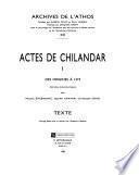 Actes de Chilandar