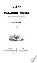 Actes de l'Académie royale des sciences, belles-lettres et arts de Bordeaux