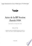 Actes de la IIIe session