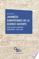 Actes des Journées européennes de la science ouverte