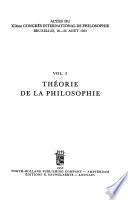 Actes du 11e Congrès international de philosophie, Bruxelles, 20-26 août, 1953
