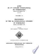Actes du 9ème Congrès international de numismatique, Berne, Septembre 1979 (A.C.I.N.): Numismatique du Moyen Âge et des temps modernes