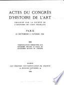 Actes du Congrès d'histoire de l'art