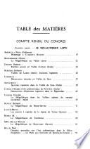 Actes du Congrès ...