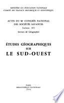 Actes du ... Congrès national des sociétés savantes