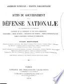 Actes du Gouvernement de la défense nationale, du 4 septembre 1870 au 8 février 1871