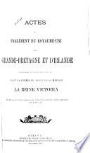 Actes du Parlement de la puissance du Canada