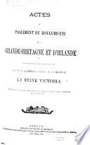 Actes du Parlement de la puissance du Canada