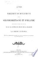 Actes du Parlement de la puissance du Canada