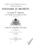 Actes du Parlement de Paris