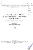 Actes du XIe congrès international d'historie des sciences
