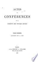 Actes et conférences