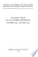Actes et documents du Saint Siège relatifs à la Seconde Guerre mondiale