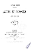 Actes et paroles