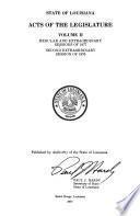 Actes Passés À la Session de la Législature de L'état de la Louisiane